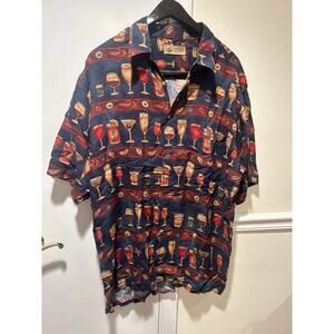 Lord and Taylor casual classics men’s short short sleeve button up T-shirt XL